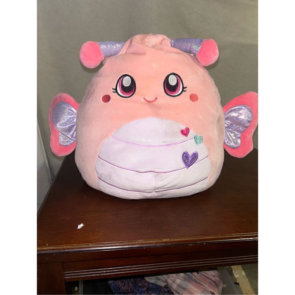 Rare Squismallows Maribel the pink butterfly plush 16in
